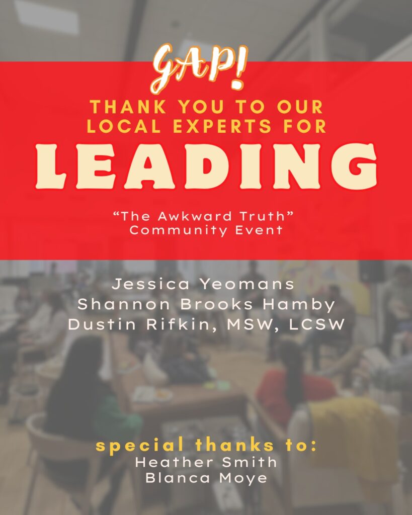 GAP! Thank you to our local experts for leading the discussion.